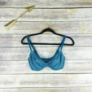 Victoria's Secret Blue Unlined Semi Demi 32DD